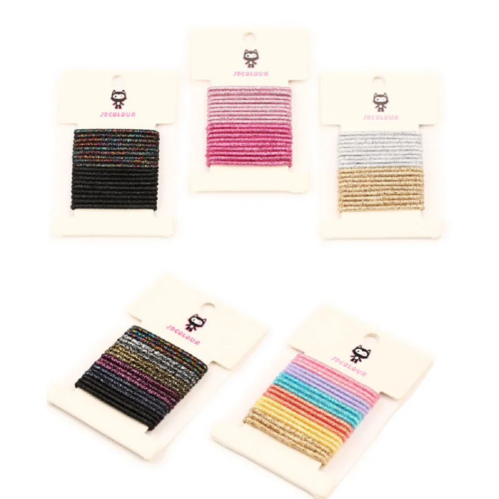 18 шт./компл. карамельный цвет повязка для волос набор эластичная лента модная