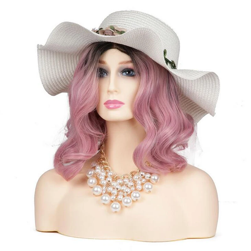 New 1PC High-end luxury Female Realistic Mannequin Head PVC Jewelry And Hat Display Glasses Mold Stand Wig Manikin Head