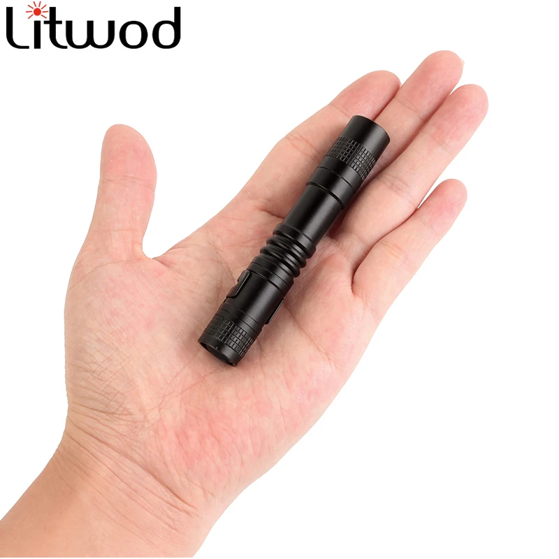 Litwod Мини карманный фонарь светодиодный фонарик XML Q5 2000LM водонепроницаемый AAA