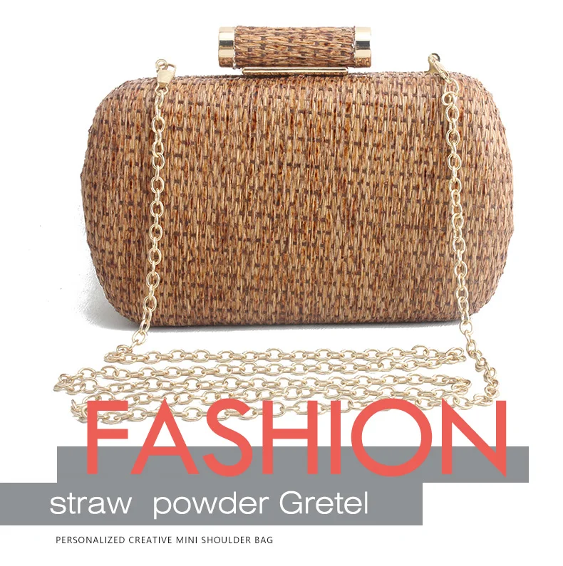 New Clutch Wallet Straw Bag Handbags Rattan Bag Handmade Woven Summer Travel Beach Bag Luxury Handbags Women Bags Designer Party