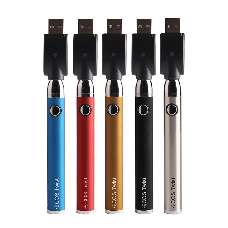 ECT Cos Твист батарея 450mAh преднагрев Vape ручка 3 4 0 В для толстого масла vape rda rta rdta