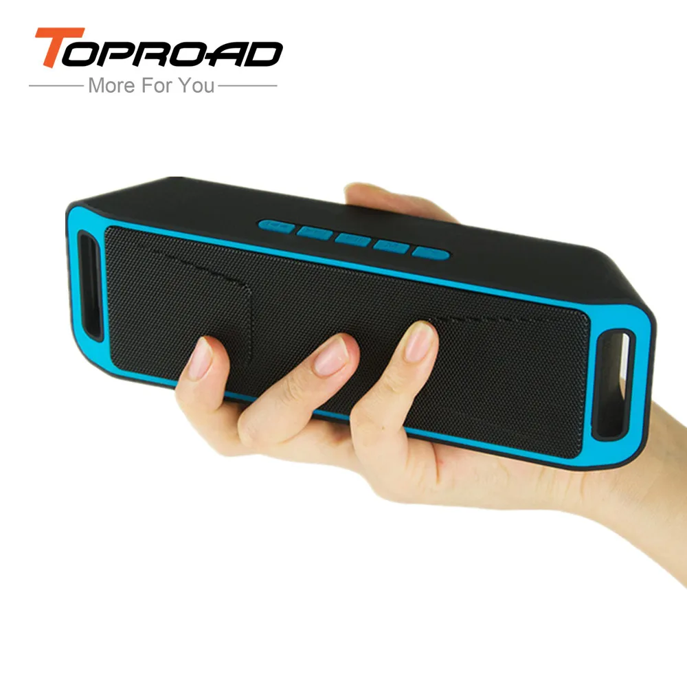 TOPROAD Портативный беспроводной Bluetooth динамик 4 0 Caixa де сом стерео сабвуфер s TF USB FM