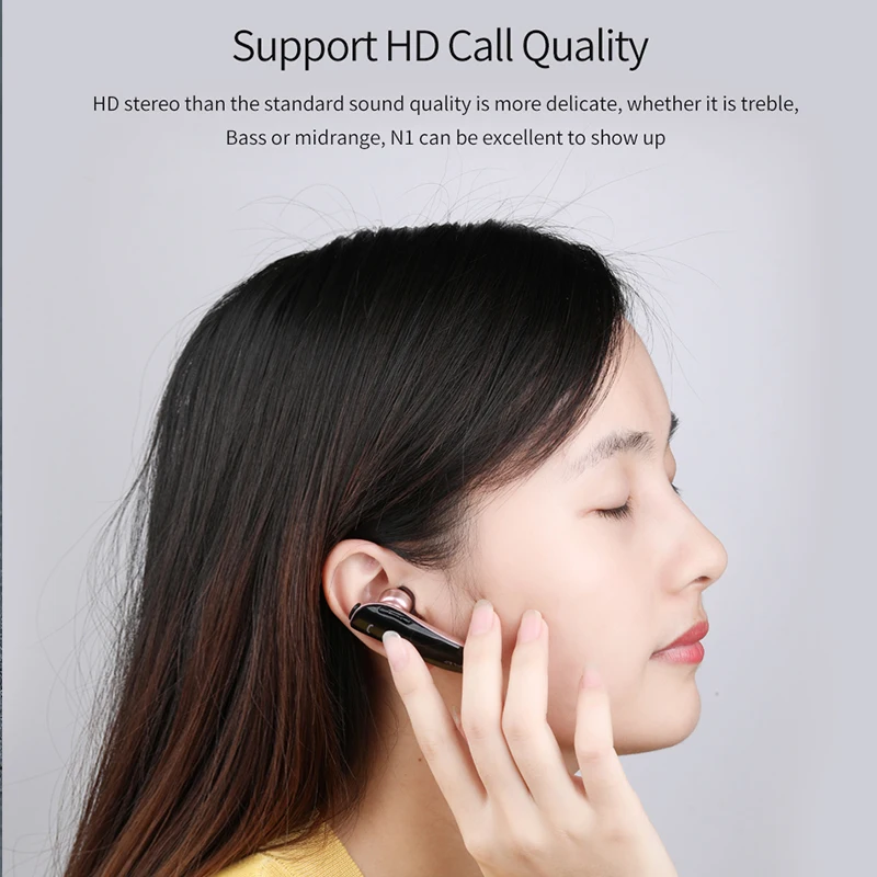AWEI N1 односторонняя Bluetooth совместимая гарнитура для вождения стерео мини