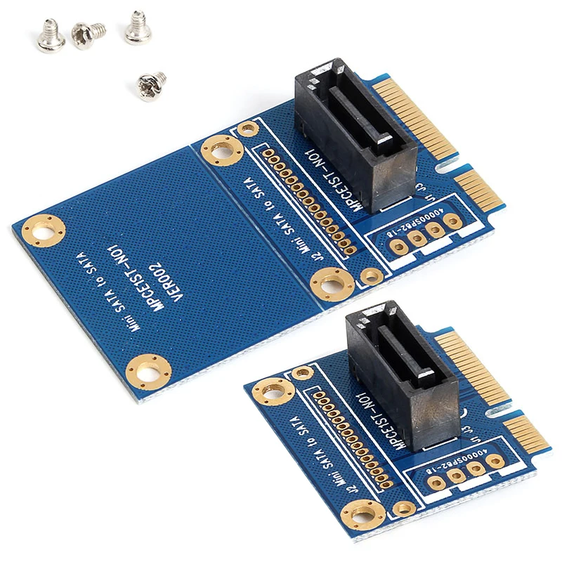 Бесплатная доставка переходник MSATA к 7 контактам SATA SSD Мини sata ssd карта +