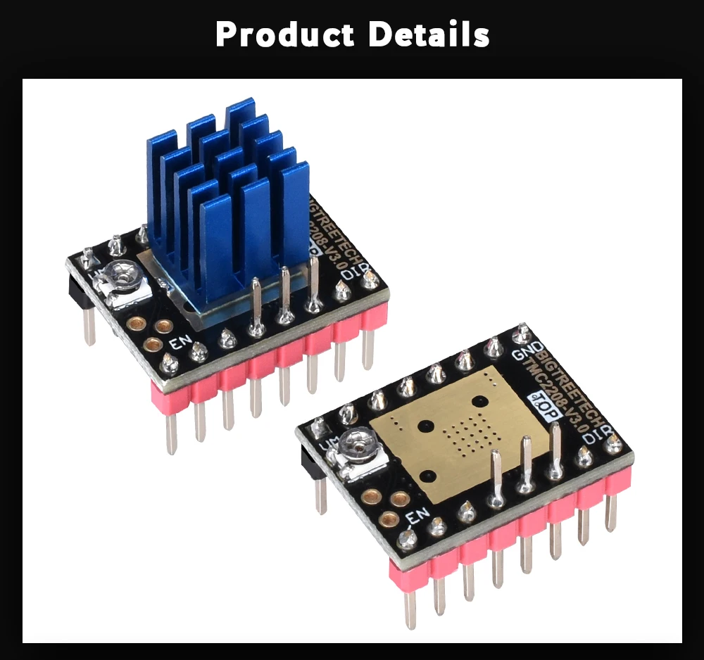 BIGTREETECH TMC2208 V3.0 шаговый двигатель драйвер StepStick TMC2208 UART режим 3d принтер части reprap TMC2130 костюм SKR V1.3 плата