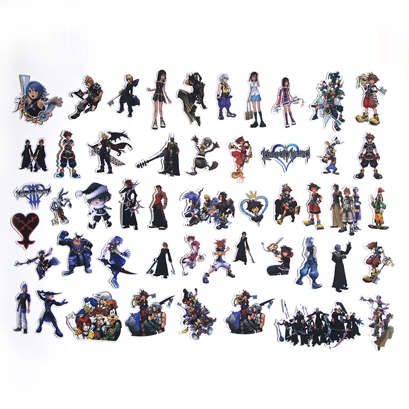 P3165 50 шт. Kingdom Hearts DIY граффити скейтборд ноутбук значок мотоциклетные сумки для багажа аксессуары