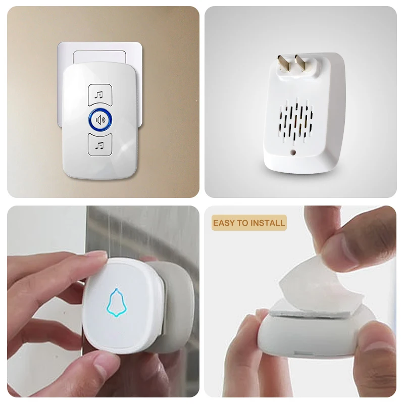 KERUI 433 МГц 32 Песни дополнительно Светодиодный лампа с кнопкой умный дом