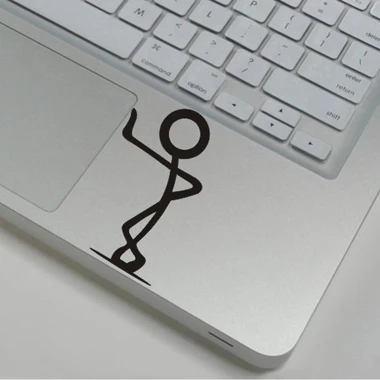 WS-black (98) Милая Виниловая наклейка для ноутбука s для MacBook Air 13 Pro 13 15 Tablet PC notebook наклейка для hp/Dell/Asus черная частичная компьютерная наклейка - Цвет: WS-black (98)