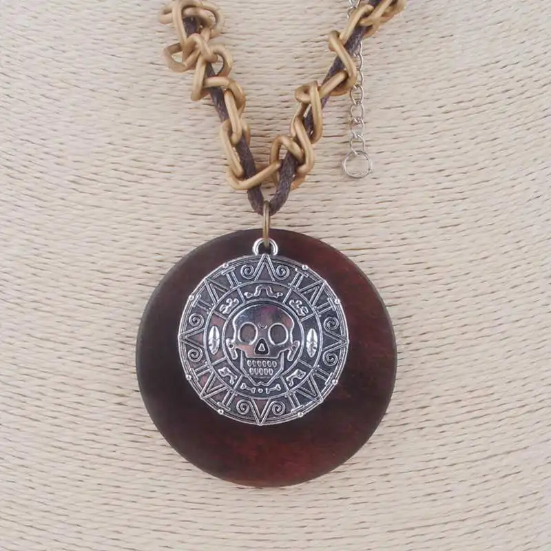 Винтажное ожерелье в античном стиле длинная веревочная цепочка подвеска виде