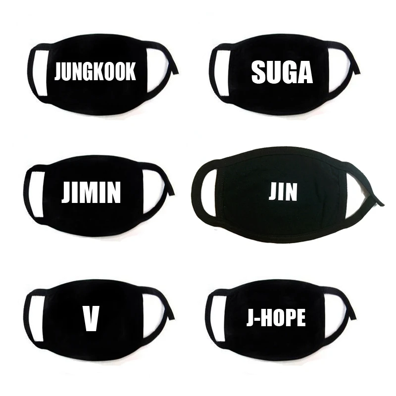 Tapabocas маска KPOP рот Любовь себе респиратор муфельные унисекс Bangtan обувь для