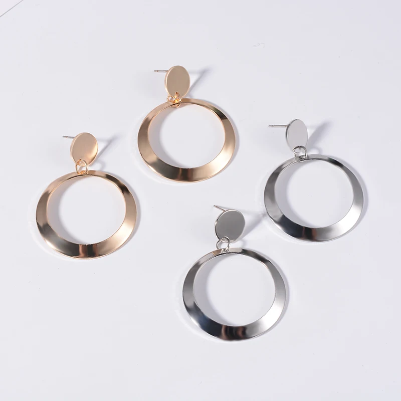 Серьги-гвоздики в Корейском стиле SUKI 2 цвета большие серьги для женщин и девушек