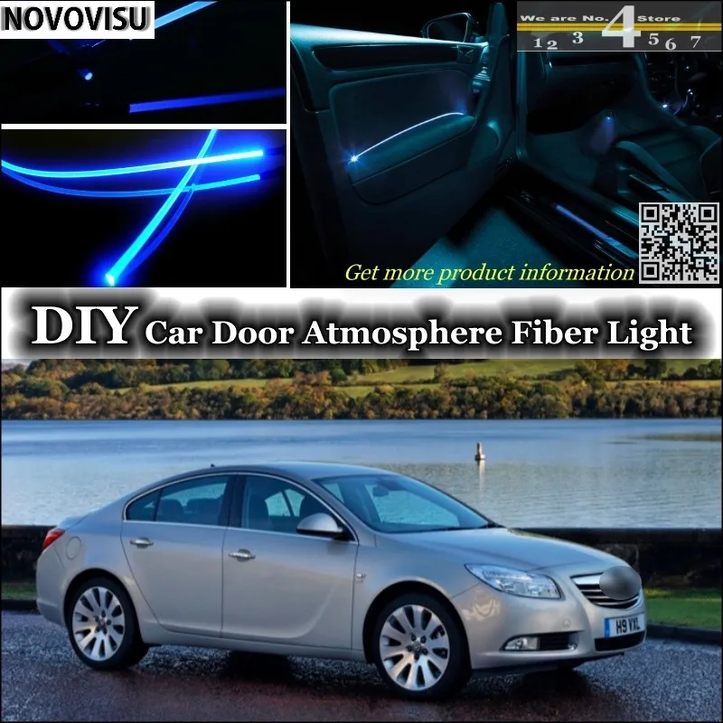 

NOVOVISU For Vauxhall Insignia interior Ambient Light Tuning Atmosphere Fiber Optic Lights Inside Door Panel illumination Refit