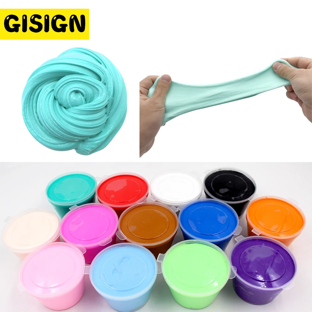 DIY пушистые слаймы в коробке мягкие пластилиновые игрушки из глины для снятия