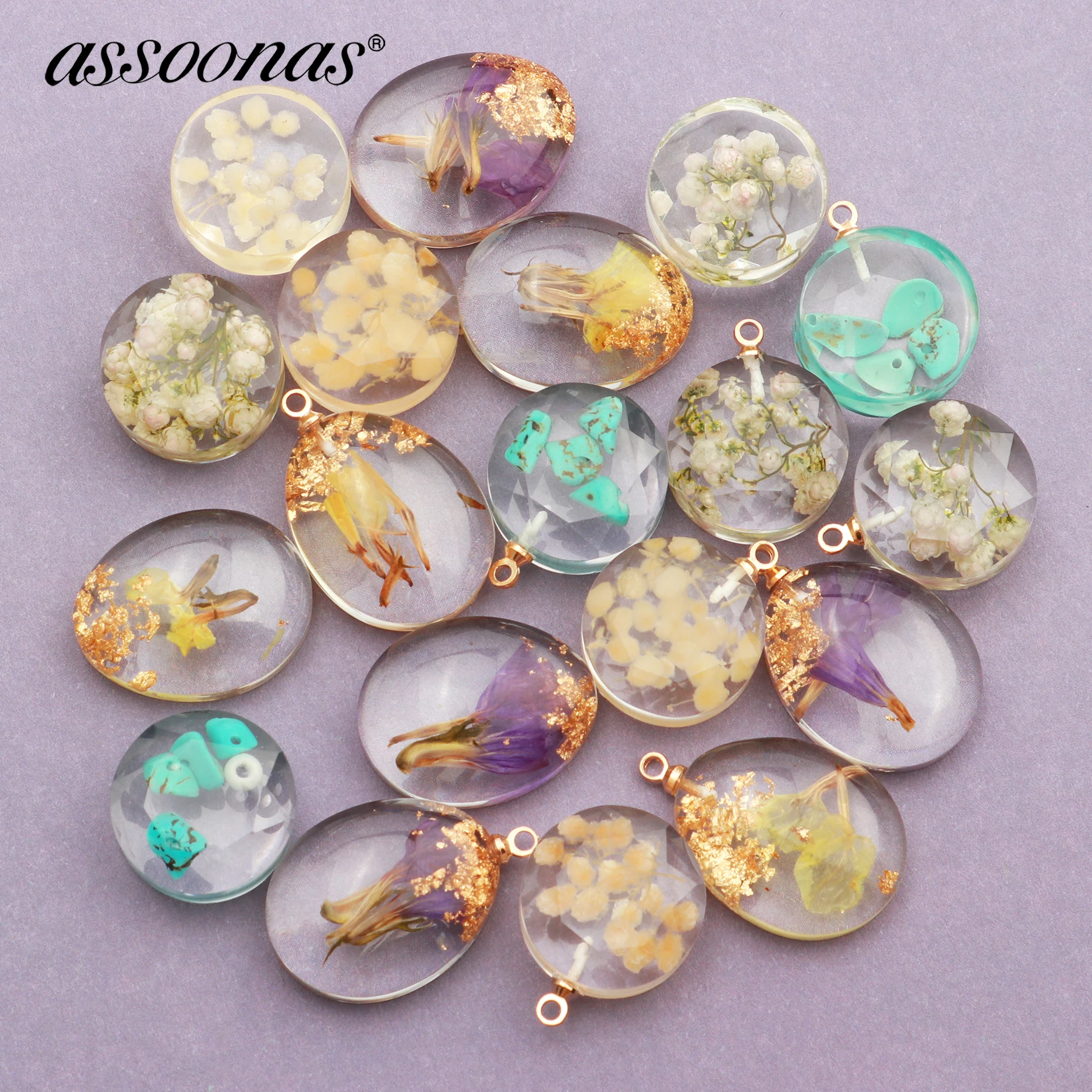 Assoonas M404, ювелирные аксессуары, diy цветок кулон, ювелирные изделия, УФ эпоксидная смола, ручной работы, изготовление ювелирных изделий, diy серьги, 10 шт./лот
