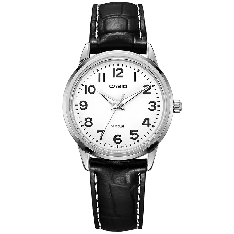 Простые Женские часы Casio 50 метров водонепроницаемые Модные кварцевые женские с