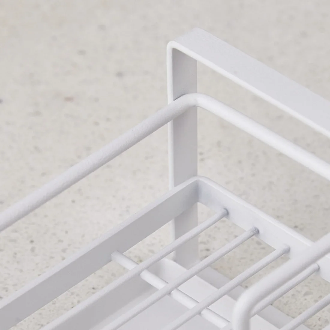 HIPSTEEN Sponge Draining Rack Hollow Caddy Organizer Holder Dishwashing Rack Iron Kitchen Sink Household Storage Holder 2 Colors