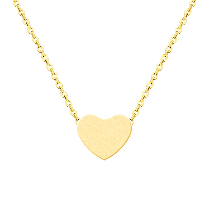 Минималистичное украшение: ожерелье с розовым сердцем для женщин, подарок на День святого Валентина, нержавеющая сталь, милые подвески, коллекция Колларес с доставкой.