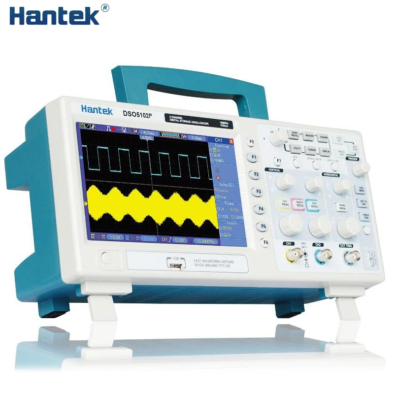 Hantek DSO5102P LCD Deep Memory 100MHz Bandwidths Digital multimeter Storage Oscilloscope | Инструменты