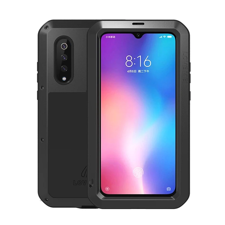 Водонепроницаемый сверхмощный защитный чехол для Xiaomi Mi 9 со стеклянной пленкой
