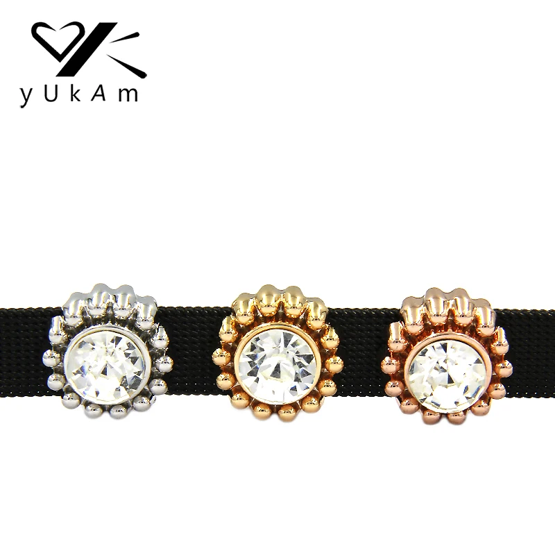 YUKAM Keeper Keys круглый большой кристалл горный хрусталь Подсолнух горка Подвески