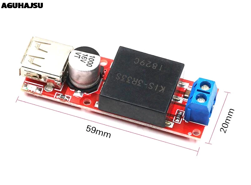 Понижающий USB-преобразователь 5 В 7-24 до 3 А модуль KIS3R33S KIS-3R33S | Электронные