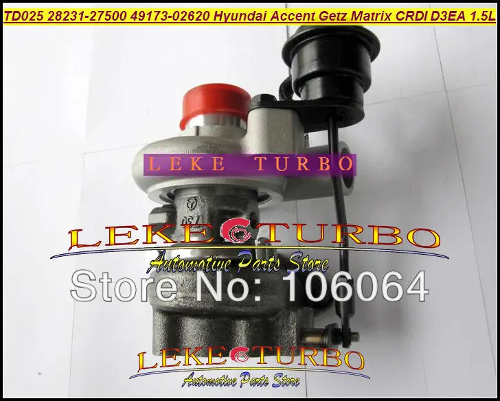Турбокомпрессор TD025 28231 27500 49173 02610 турбо для HYUNDAI Accent Matrix Getz KIA Cerato Rio 2001 2005 1 5 л D3EA
