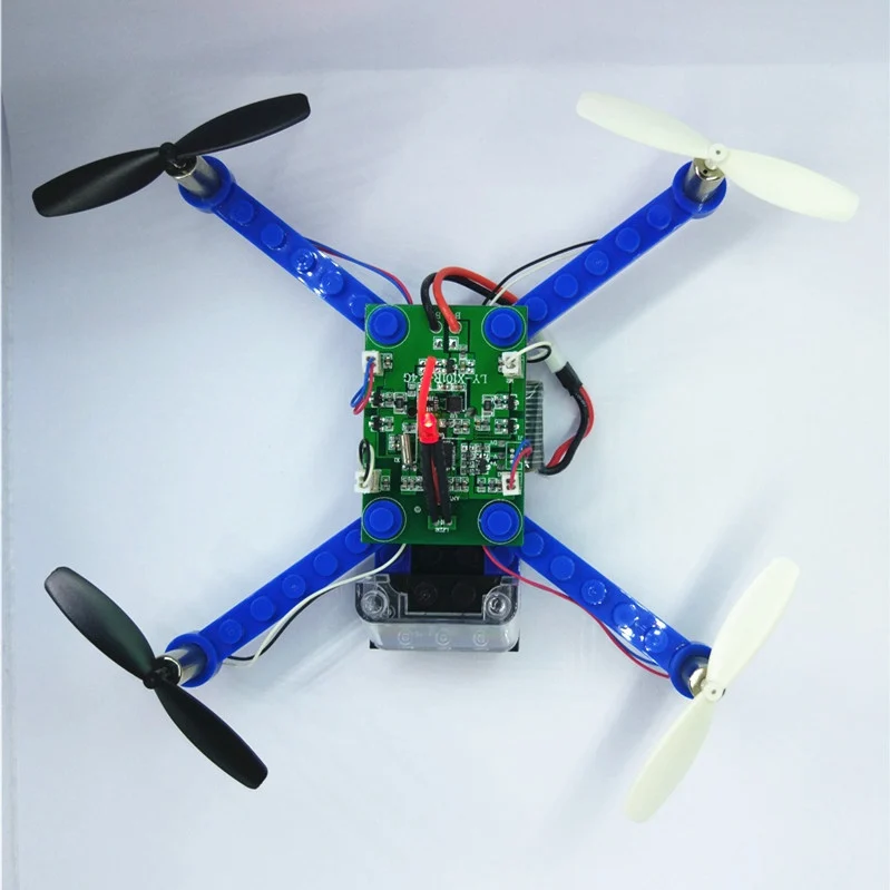 Building Block Quadcopter 3d Diy Кирпичи мини дроны игрушки для детей Rc собраны модели Drone