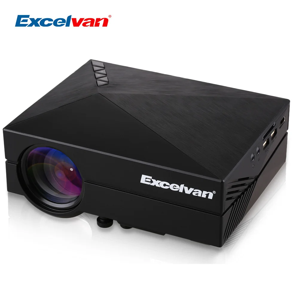 Excelvan GM60 Мини Портативный светодиодный проектор HDMI/VGA/AV/SD вход для видео игры/TV/