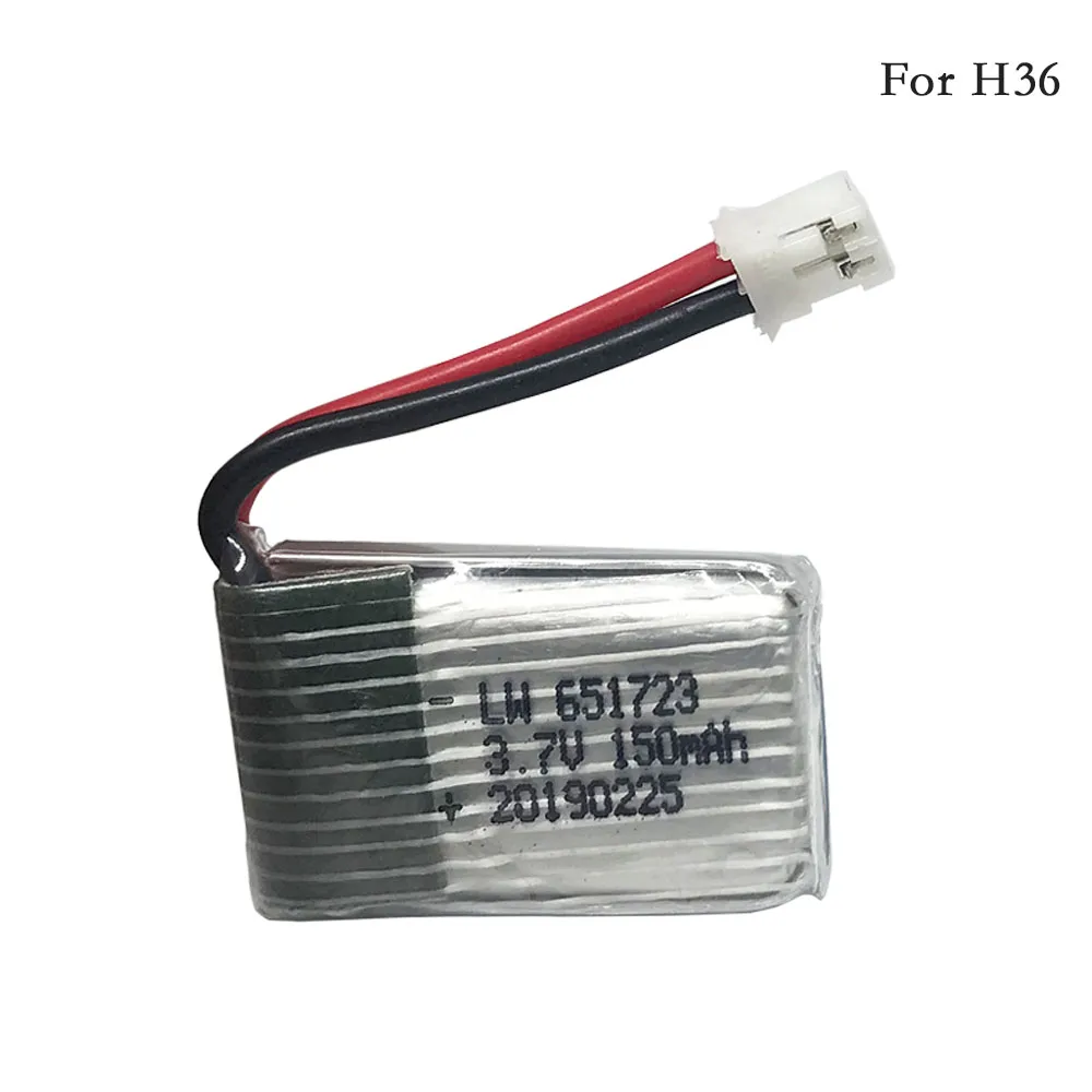 Батарея для квадрокоптера H36 F36 5 шт./лот 3 7 В 150 мА · ч 30C Eachine E010 E010C E011 E013 NH010 RC |