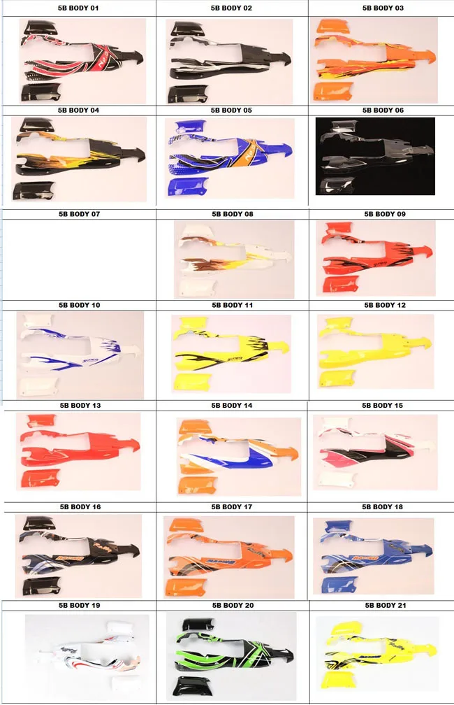 

baja 5b more than 20 color body cover choose