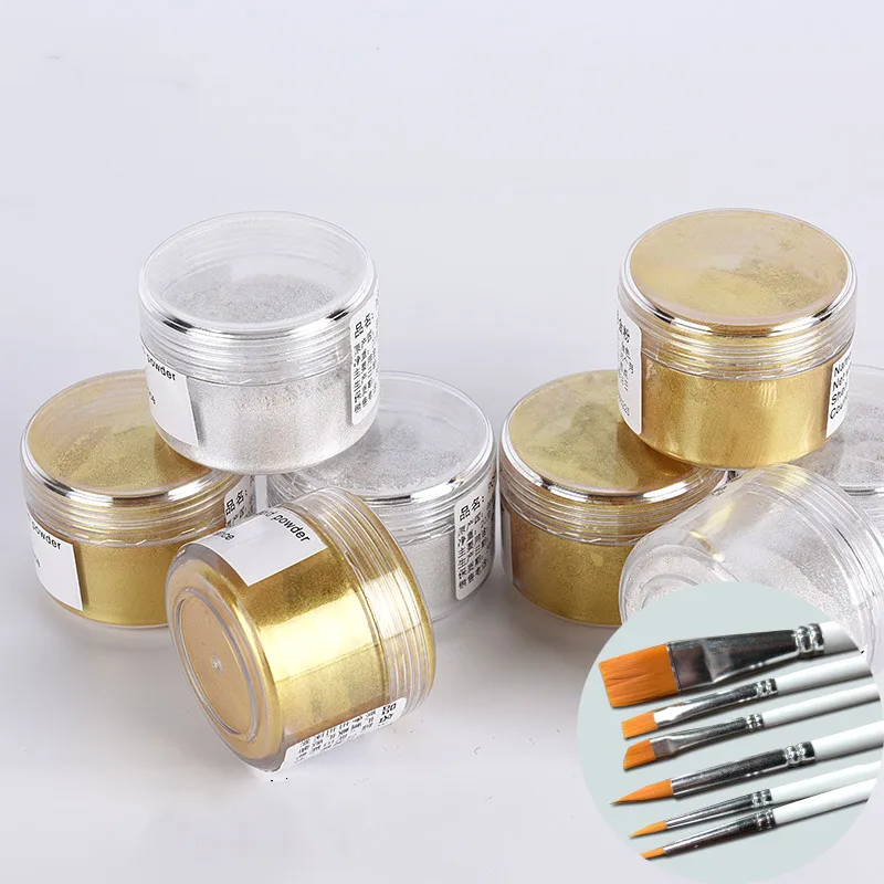 PCB еда золотой порошок украшения с лапшей шоколадный пистолет 20 г флэш-порошок |