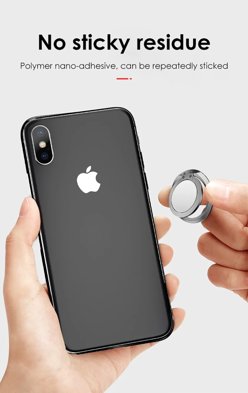LINGCHEN двойное кольцо-держатель для iPhone Xs Max X samsung S10, держатель для телефона, магнитное кольцо-держатель для мобильного телефона в автомобиле