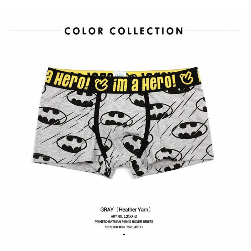 Мужское нижнее белье классические популярные спортивные трусы с мультяшным