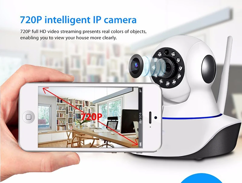 IP камера видеонаблюдения HD 720P H.264 с функцией ночного видения|ip camera|ip camera p2pip security |
