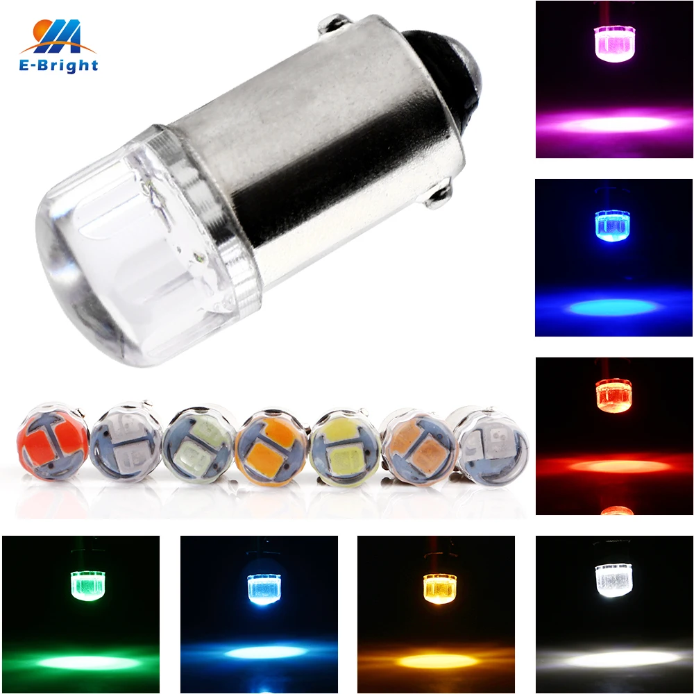YM E Bright 10 шт. BA9S 3030 2 SMD T11 T4W Авто Обратный зазор свет чтения задние лампы 12 В