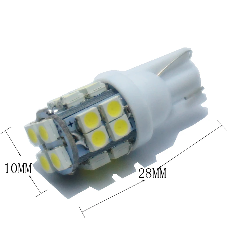 KTSCAR 100 шт. Белый свет T10 194 168 W5W 20 led smd 3528 1210 автомобильные клиновидные светодиодные