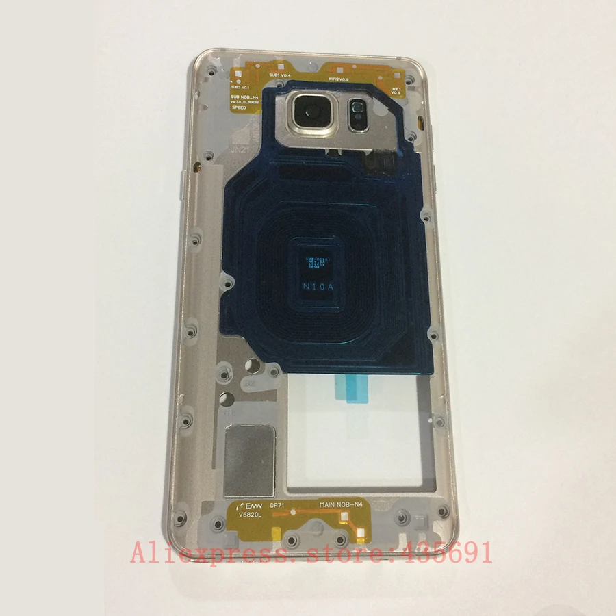Для Samsung Galaxy Note5 Note 5 N920 средняя рамка Рамка Металлическая Корпус с маленькими