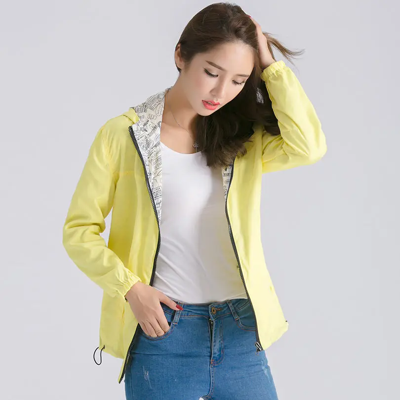 Осень куртка с капюшоном Для женщин пальто campera mujer тонкие падение Реверсивный