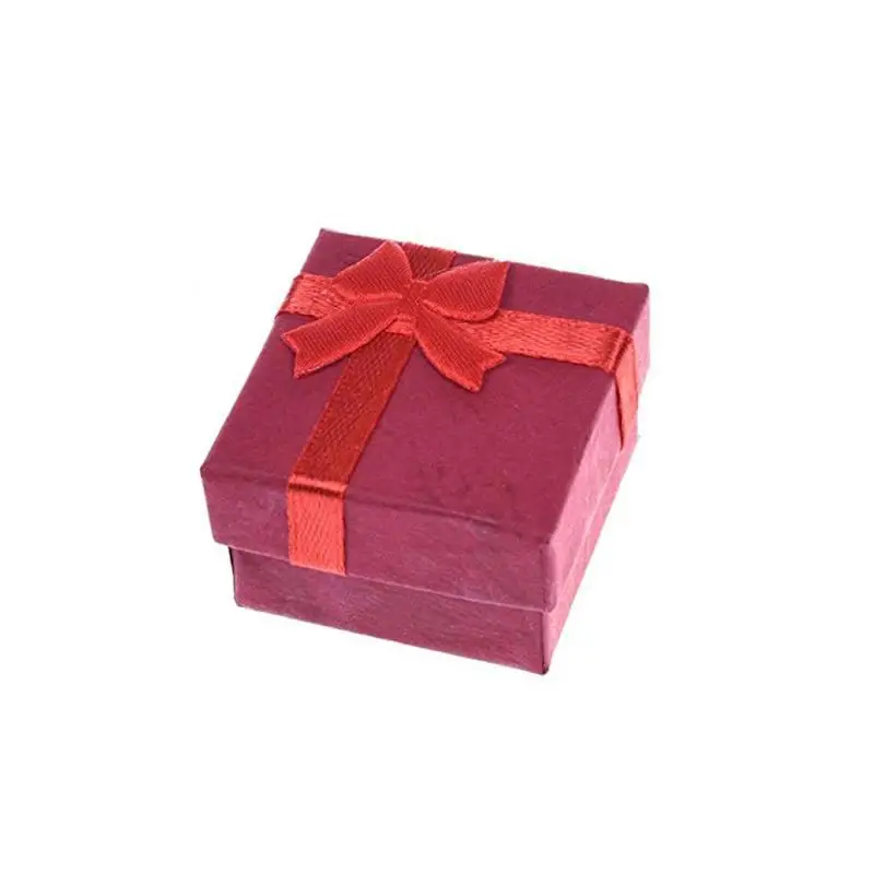1 предмет Новинка Упаковка с бантиком подарок чехол 4*4 см Jewery Организатор Box