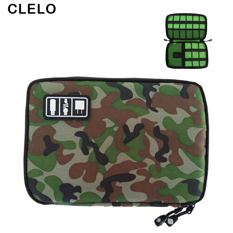 CLELO портативная дорожная сумка камуфляж большая емкость органайзер цифровой