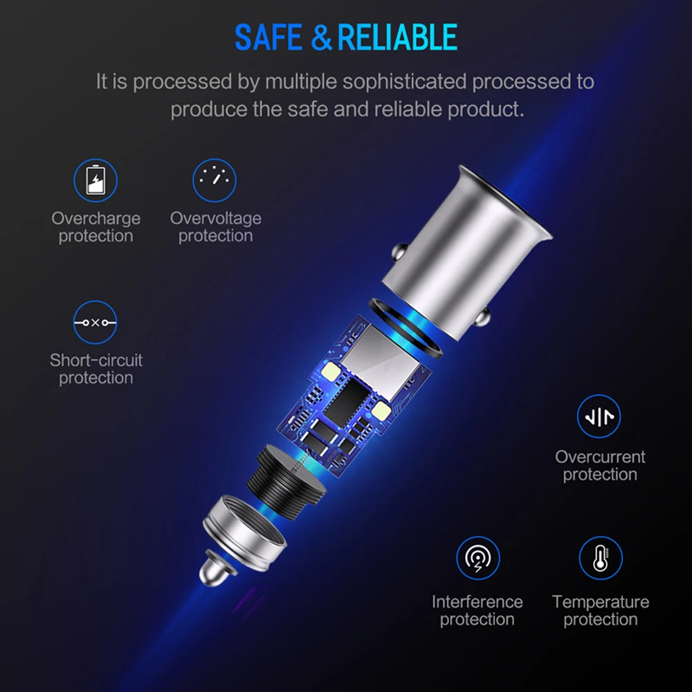 4.8a двойное Usb Автомобильное зарядное устройство универсальное мобильное
