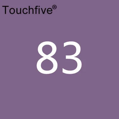 83 TOUCHFIVE дополнительный цвет двойная головка художественные маркеры Кисть ручка на спиртовой основе эскизные маркеры манга ручки для рисования товары для рукоделия - Цвет: 83