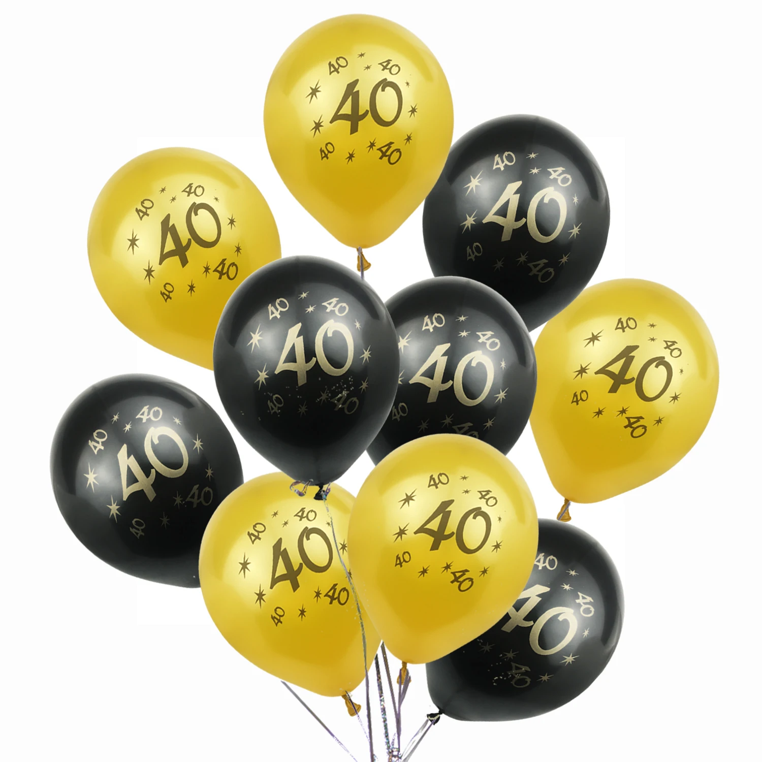 NO.19 Amawil 40-ые принадлежности для юбилейной вечеринки 32 дюйма 40 фольга бумажный шарик наклейки цветы для дня рождения украшения для взрослых 7D - Цвет: NO.19