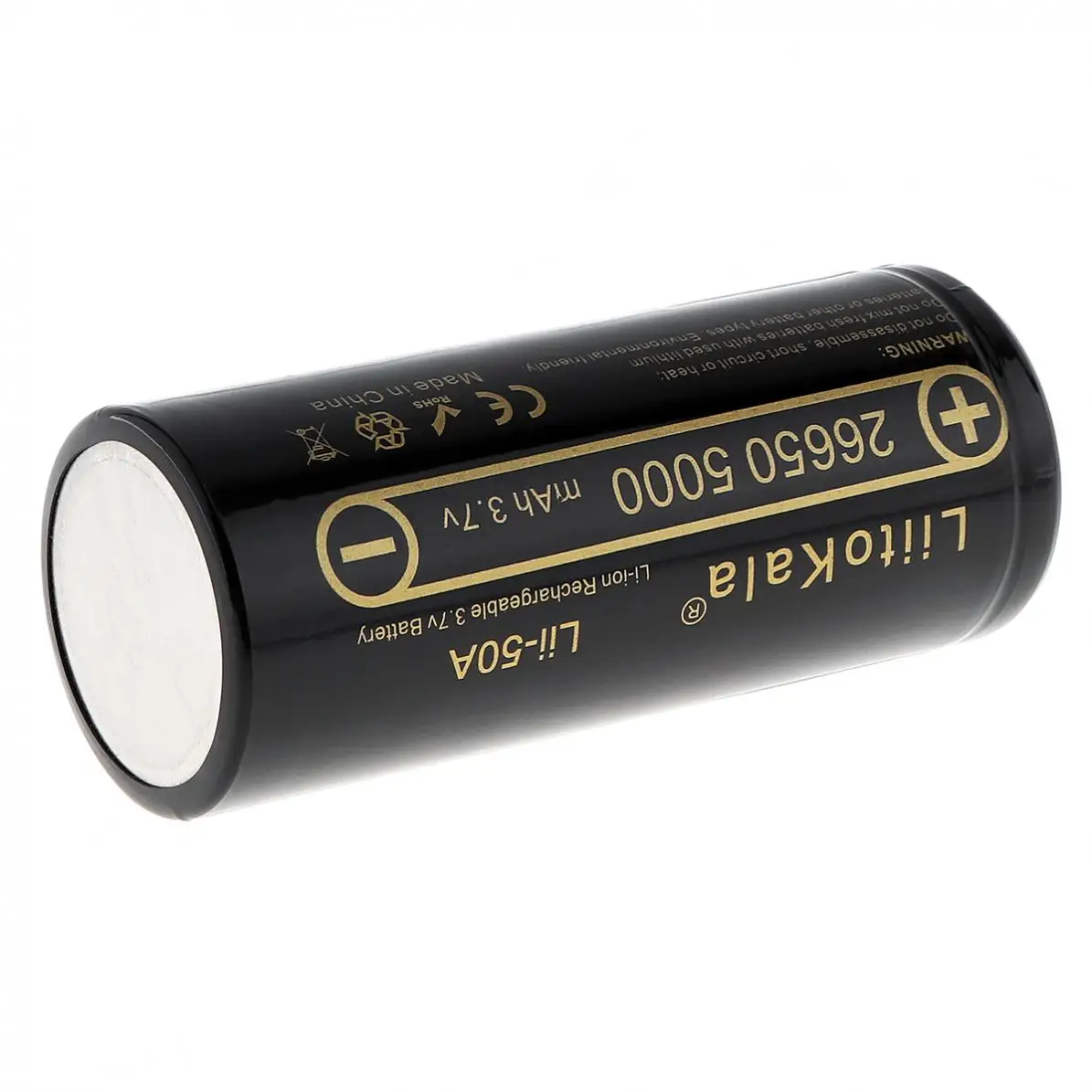 3,7 V 26650 5000mAh литий-ионная аккумуляторная батарея с 20A током разряда для светодиодный фонарик/фара/электронная сигарета