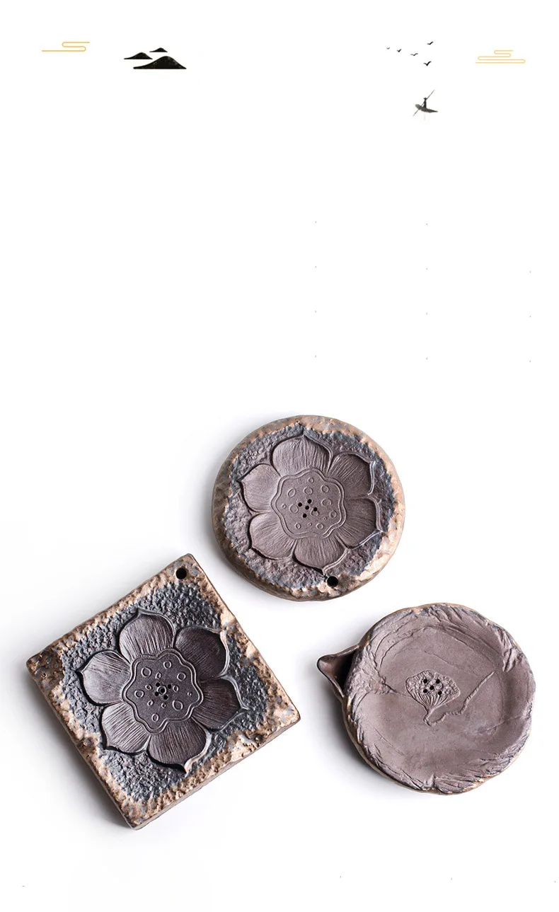 TANGPIN Японский керамический заварочный чайник trivets Лотос ручной работы держатель чайника поднос кунг-фу аксессуары для чая