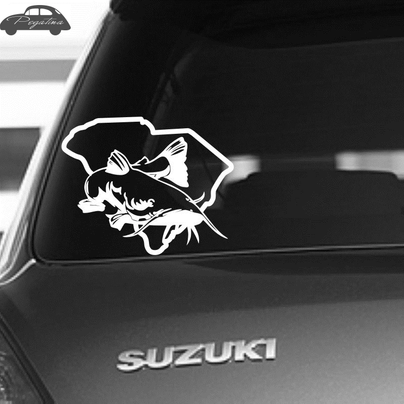 Сома рыба наклейка охотника рыболовные снасти магазин полые Стикеры Рыбалка