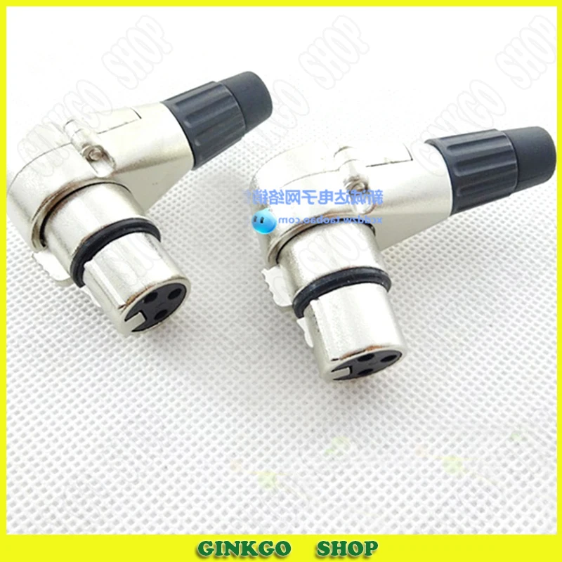 5 шт./лот для LAIHE локоть гнездо 3 Pin XLR гнездовой разъем изогнутого типа