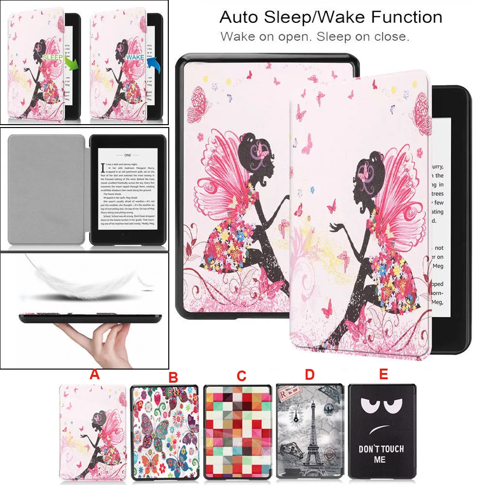 Складывающийся чехол-книжка для Amazon Kindle Paperwhite 2018 умный чехол из искусственной