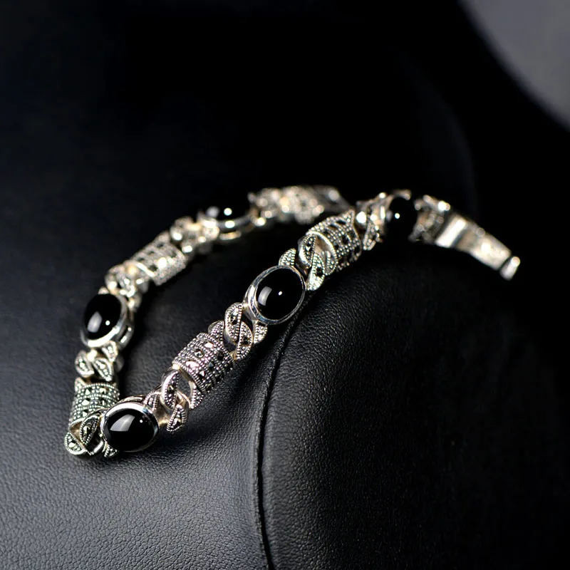 S925 Серебряный браслет ручная цепь богемные модные браслеты для женщин