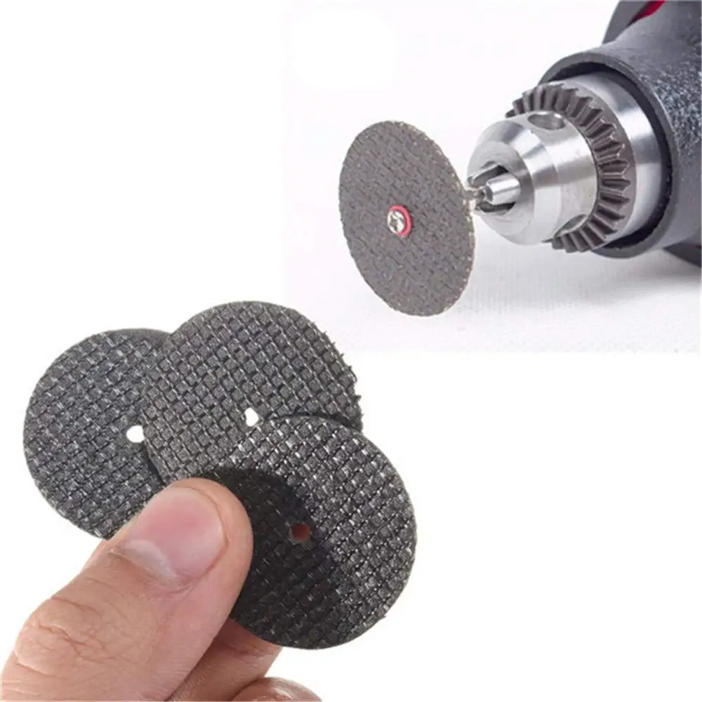 

100Pcs 32mm Resin Cutting Wheel Discs Kit Set with 3mm Shank Electric Rotary Tool Kit Cut Off Wheel